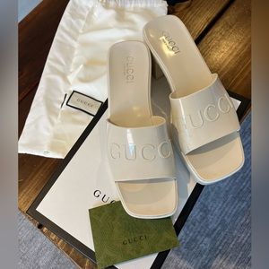 Gucci Rubber Slide Sandals